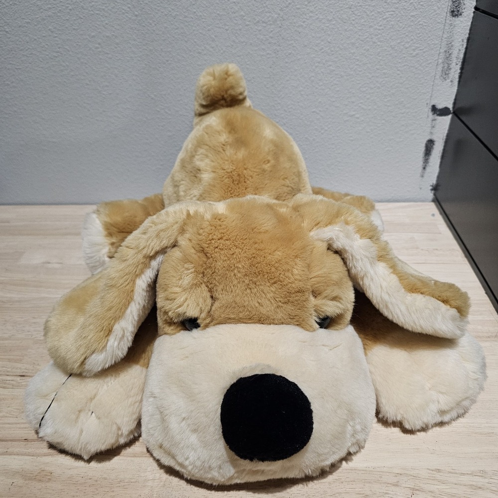 FAO Schwarz Patrick The Pup Plush LARGE 20" Tan Stuffed Dog Puppy